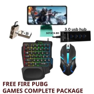 New 3 in 1 Bluetooth Gaming Keyboard Mouse Converter
